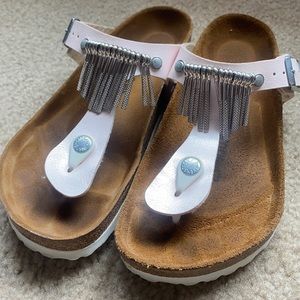 Pink Birkenstock sandals